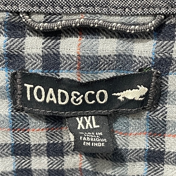 Toad & Co Airsmyth Long Sleeve Plaid Lightweight Button Front Flannel Size XXL - Picture 3 of 9